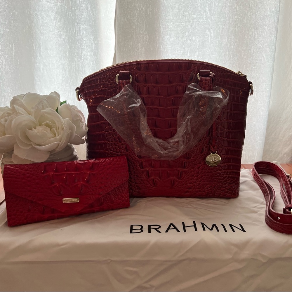 ❤️NWT Brahmin set: Duxbury satchel / Veronica Wallet❤️